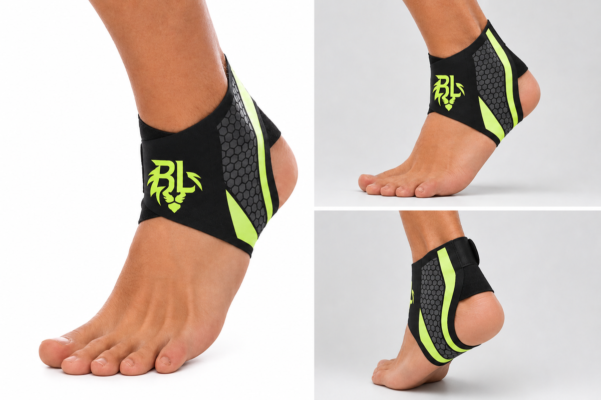 BraceLion Compression Ankle Brace (Neon Green)