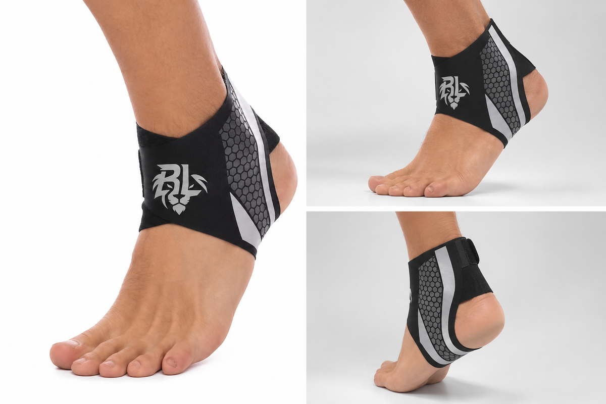 BraceLion Compression Ankle Brace (Grey)
