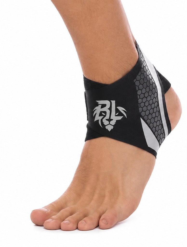 BraceLion Compression Ankle Brace (Grey)